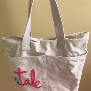 Aeropostale Canvas Tote White EUC